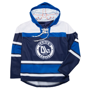 New Blank Men's Hoodie Hockey Jerseys Sublimated Embroidery Hockey Hoodies with Laces up Pullover Casual Hoodie