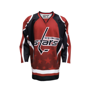 Custom Sublimated Ice Hockey Jersey – Red &amp Black Pro Team Style