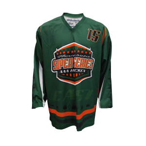 Emerald Green V-Neck Ice Hockey Jersey – Championship Series Style
