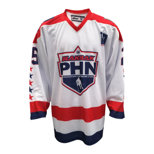 Classic American-Style Custom Ice Hockey Jersey | Red White Blue Design | Full Sublimation Performance Jersey