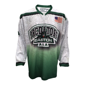 Custom Ice Hockey Jersey with Topographic Pattern & Fade Gradient
